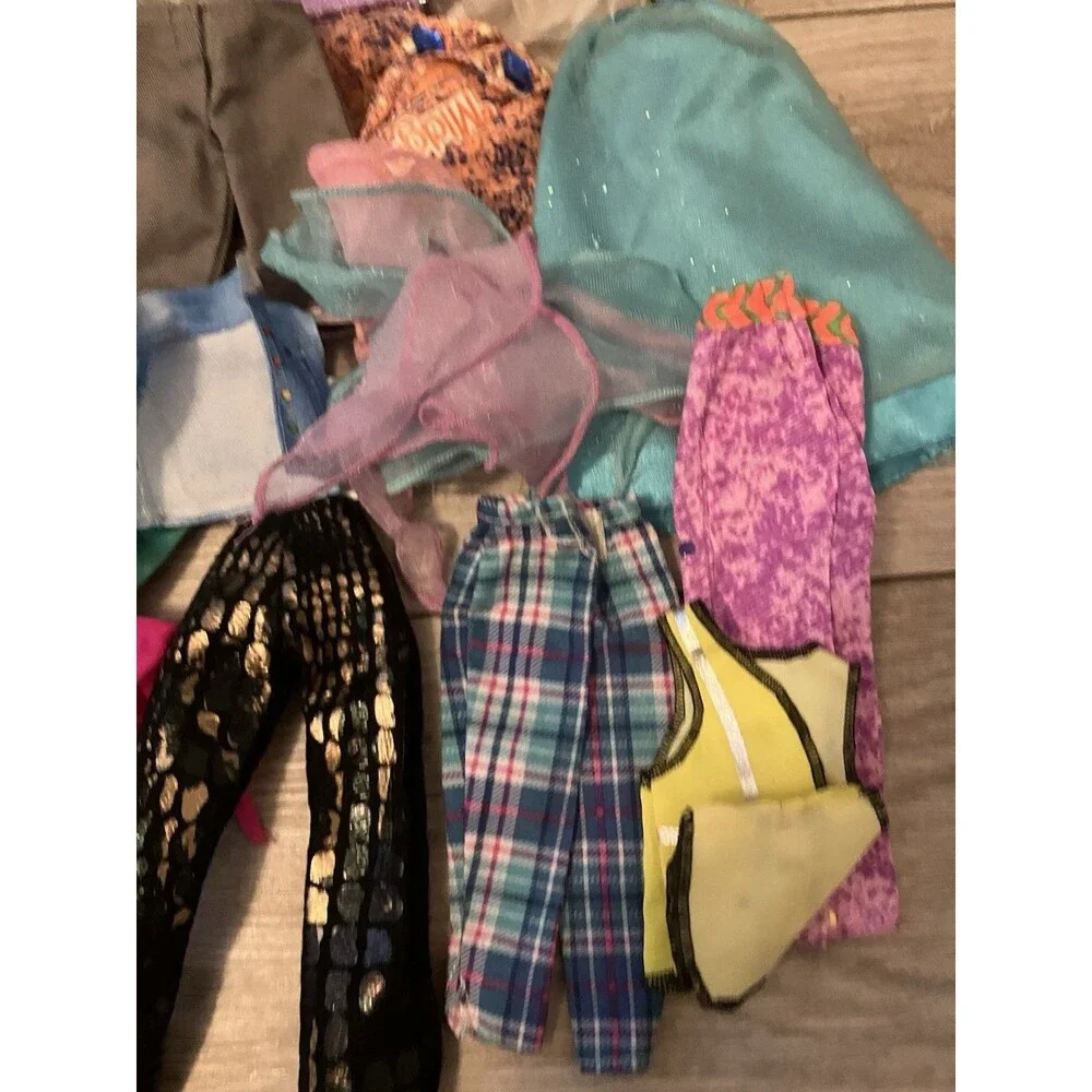 Barbie Doll Clothes lot of 36 pieces 90s/2000s skirts pants tops Vintage